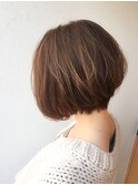 *大人可愛い*シルエットがきれいなショートボブ