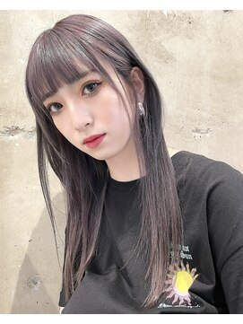 リリー(Lilley) 【Lilley 稲永麻衣】ブリーチカラー+前髪カット天神/今泉