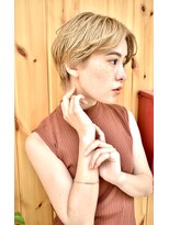 ブゾン(buZon)&nbsp;【buZonブゾン】ショートマッシュ×ブロンドベージュ