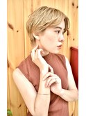 【buZonブゾン】ショートマッシュ×ブロンドベージュ