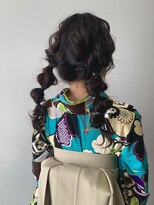 ビーハイブ 一番町店 アヴェダ(BEHIVE)&nbsp;卒業式、成人式ヘア　たまねぎツインテール