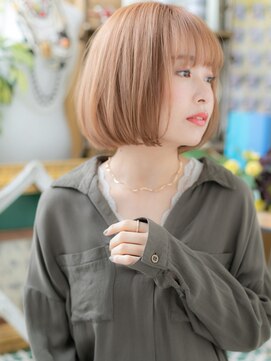 カバーヘア ブリス 川口(COVER HAIR bliss) ■外国人風カラー3Dハイライト大人ボブ52-2★川口10代20代30代