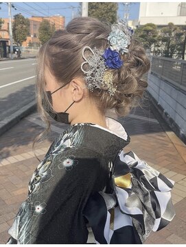 ボアップ 新居浜店(boappu) #ハイトーン#グレーベージュ#成人式