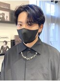 メンズヘア ナチュラルパーマ 韓国ヘア