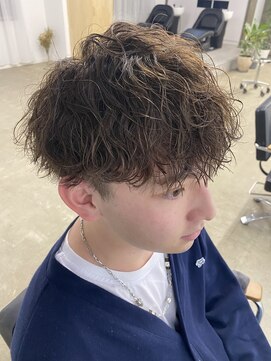 ガーデン オオタカノモリ(garden otakanomori) メンズ波巻きパーマ/ツーブロック/波巻きスパイラル