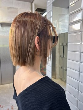 リリー(Lilley) 【lilley 稲永麻衣】切りっぱなしボブ+天神韓国ヘア