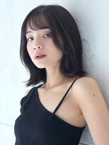 ラフィスヘアー トゥー 倉敷店(La fith hair too.) 【La fith】暗髪カラー×ニュアンスヘア×外ハネボブ