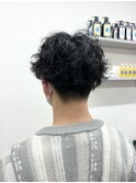 メンズパーマ/アッシュブラック/ベリーショート稲毛駅