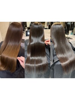 【髪質改善◆最上級】髪質改善カラー&酸性ストレートで扱いやすいまとまる潤い髪を！憧れの美髪へ。