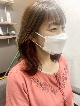 テーラヘアー 土気あすみが丘店(TELA HAIR) ピンクイヤリングカラー