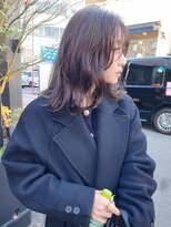 スーハ 恵比寿(SUUHA)&nbsp;人気のラベンダーグレージュ/くびれミディ/小顔カット/ボルドー