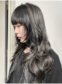 レイヤーカット／ロングレイヤー／ハッシュカット/顔まわり