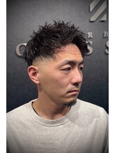 バーバークラシックス(BARBER CLASSICS) ツイストジェットアップバング/スキンフェード/ツイストパーマ