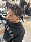 波巻きツイストスパイラルパーマ/フェザーパーマ/眉毛/メンズ
