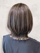 アース 天満橋店(HAIR & MAKE EARTH) 20代30代40代抜け感ショートレイヤーミルクティベージュ