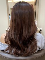 アルターリール(aL ter Rire)&nbsp;くびれヘア/アプリコットオレンジ/ハイライトカラー/澤瑞絵