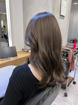 ジーナ 船橋(Zina) 髪質改善＊ロングレイヤーグレーベージュ＊美髪【Zina船橋】