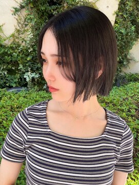 ジアン バイ ミルボン 西宮ガーデンズプラス(GIEN by milbon) ヘイリーボブ/ミニボブ/切りっぱなしボブ/ショートボブ/似合わせ