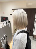 最旬ホワイトベージュ◎透け感ストレートボブ★