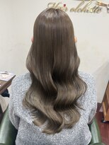 ワンラヴェストヘアオルシェット 長野駅(One Lovest Hair olchette)&nbsp;柔らか透け感の明るめオリーブグレージュロング