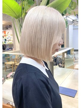 サンクプロジェクト(cinq PROJECT) 原宿韓国顔まわりミルクティーベージュホワイトベージュホワイト