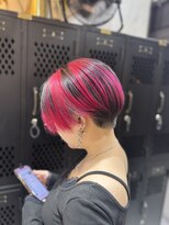 ヴァイス 渋谷店(VAICE)&nbsp;ショートカット/デザインカラー/ピンク