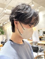 シベル(sibell)&nbsp;メンズマッシュツーブロックシースルーマッシュウルフパーマ