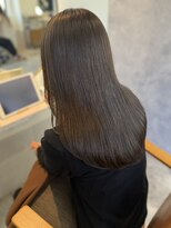カノエ 福岡香椎店(canoe) 髪質改善 ブリーチなし オリーブアッシュ ツヤ髪 香椎 20代
