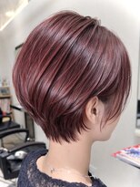 フリック 京都河原町店(FLICK) ★レイヤーショートボブ/コーラルベージュ/ラベンダーピンク