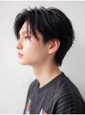 夏メンズツーブロック◎爽やか束感ショート刈上げ