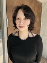 フィルムス 大阪本町(FILMS) ミルクティーベージュ/レイヤーボブ/韓国巻き/顔周りカット/本町