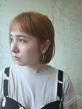ペネロープ(Penelope) 王道前下がりショートボブ×オレンジブラウン! 担当 遠藤至