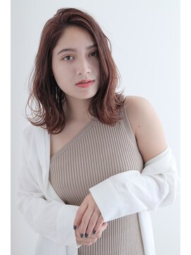 ロンドアベニール 北千住(Lond avenir) ナチュラル可愛いミディアムスタイル☆ピンクブラウン　西田大樹