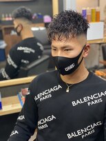 メンズ ラピス(Men's Lapis) 前下がりパーマ