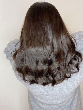 ジーナ 西荻窪(Zina) 小顔セミウェットウェーブピンクベージュハイライトカラー