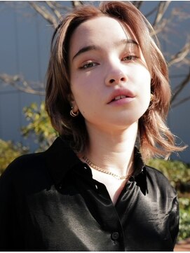 セシルヘアー 梅田店(Cecill hair) ミディアムウルフ_ボブルフ_ショコラベージュ