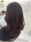 大人女性 ピンクブラウン