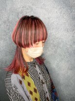 アイル ヘア(AiRU hair) フルデザインカラー×2セクションマッシュ