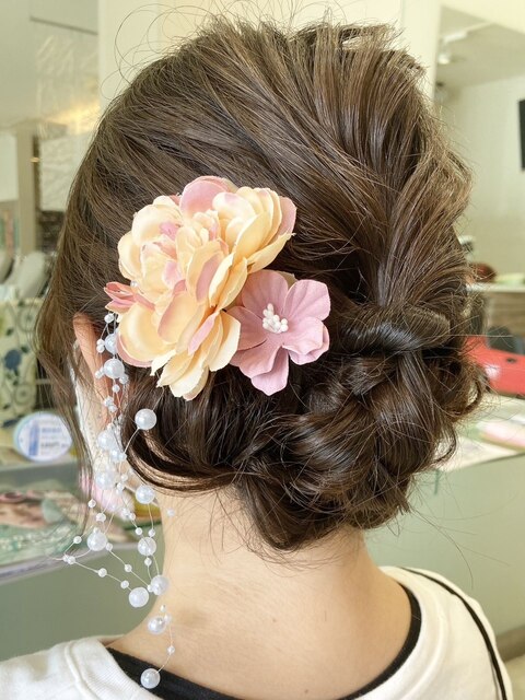 20代30代ヘアアレンジ/ヘアセット/アップスタイル/結婚式/二次会