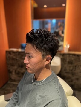 ヘアモード キクチ 銀座店 銀座　アップバング　パーマ　ビジネスヘア