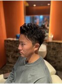 銀座 アップバング パーマ ビジネスヘア