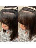 前髪ストレート