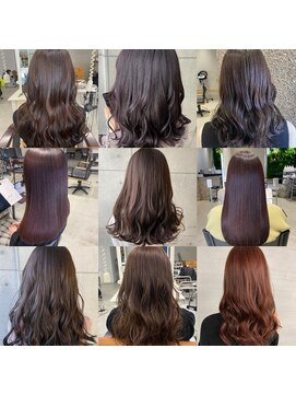 ポラリス(Polaris) 佐賀　ブリーチなし　透明感　艶感　カラー特集