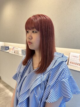 ウタリ(utari) ピンクヘアで夏カラー【難波 桜川/ケアブリーチ】