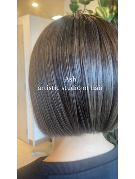 アッシュ アーティスティック スタジオ オブ ヘア(Ash artistic studio of hair) ボブ×ベージュ