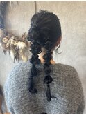 編みおろしツイン