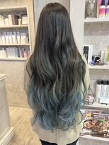 キャアリー(Caary)&nbsp;福山市Caaryバレイヤージュグラデーションスーパーロング個性派