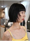 ワイドバング  レイヤーボブ