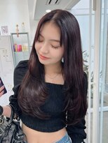 ニトバイアンキシム(nit by ahnkism)&nbsp;韓国ヘア顔まわりカットロングレイヤー堀江