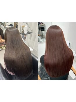 【北岡崎】成分にこだわった髪質改善トリートメントで理想のうるツヤ美髪に♪カラー＋髪質改善で色持ちUP◎